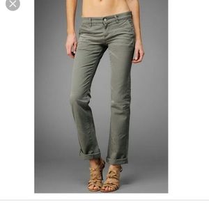 Worn once! Ag jeans khaki boyfriend fit pants